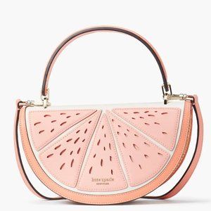Kate Spade Squeeze Wicker 3d Grapefruit Crossbody in Pink Moon